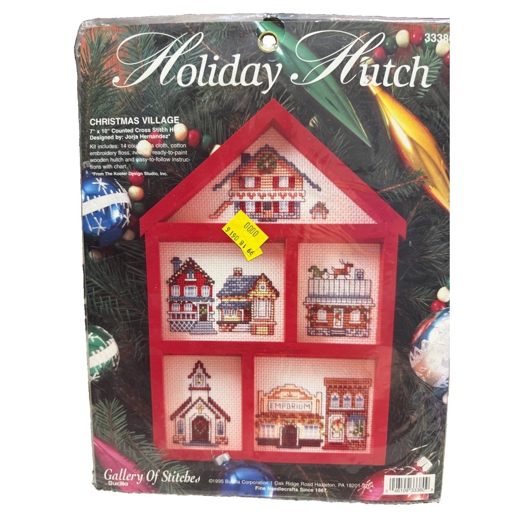 Bucilla‎ Gallery Of Stitches Christmas Village #33380 Counted Cross Stitch NOS